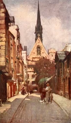 Exeter College Chapel, von Ship Street, 1903